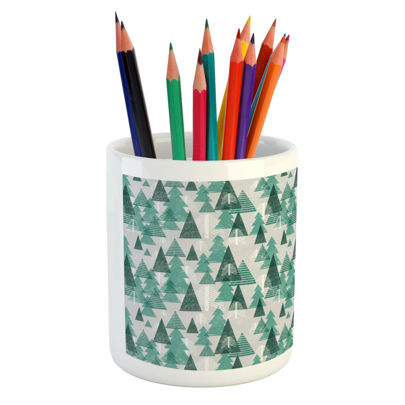 Winter Trees Pencil Pen Holder