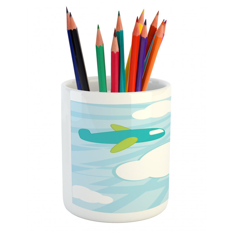 Retro Kids Cartoon Pencil Pen Holder