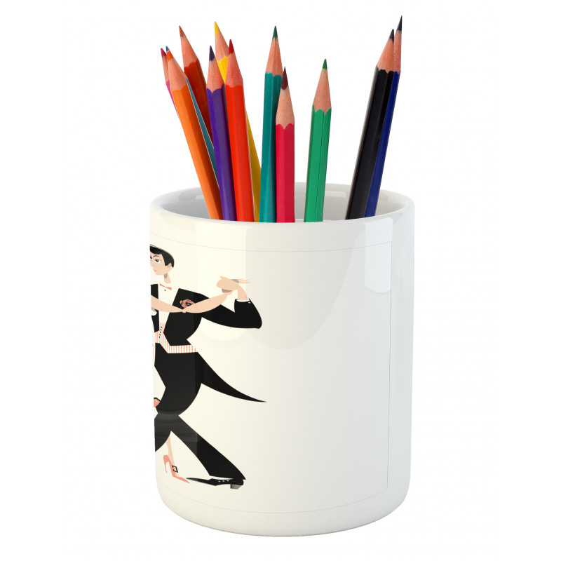 Dancing Couple Pencil Pen Holder