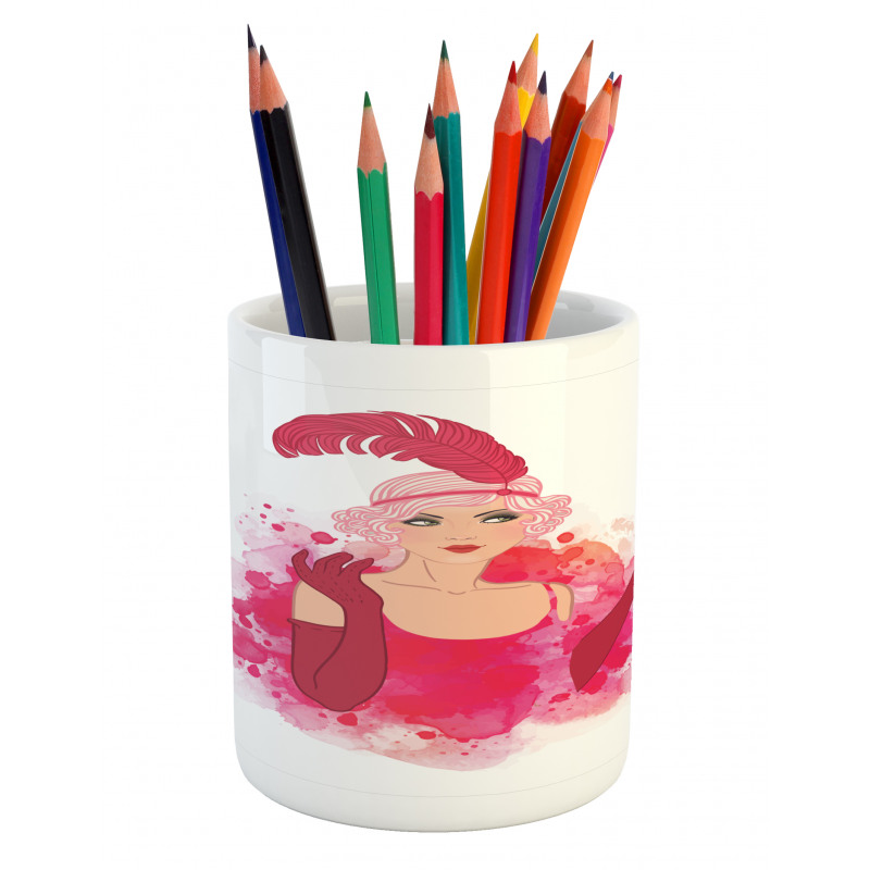 Feather Headband Pencil Pen Holder