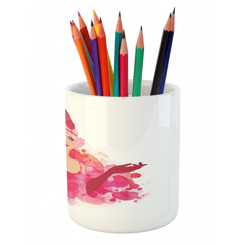 Feather Headband Pencil Pen Holder