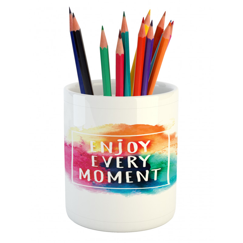 Colorful Dust Clouds Pencil Pen Holder