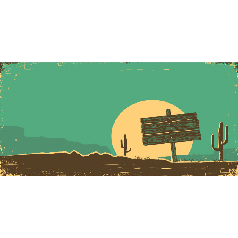 Grungy Desert Landscape Pencil Pen Holder