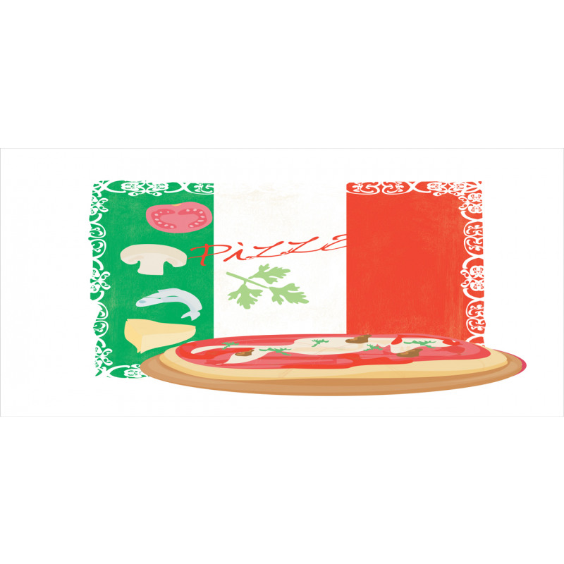 Italian Cuisine and Flag Pencil Pen Holder