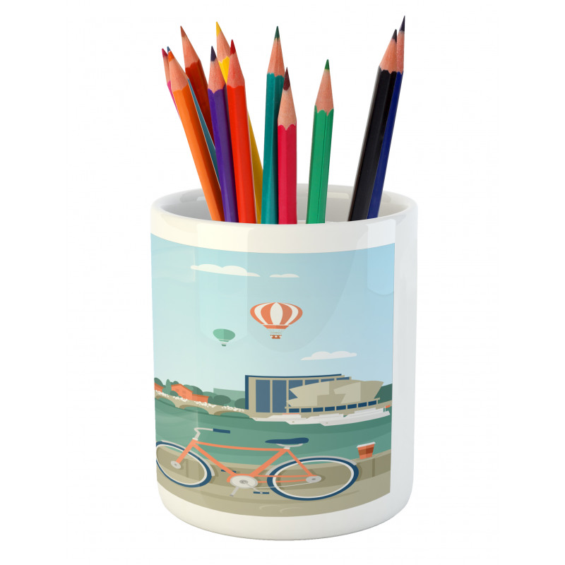 Stockholm Sweden Bicycle Pencil Pen Holder