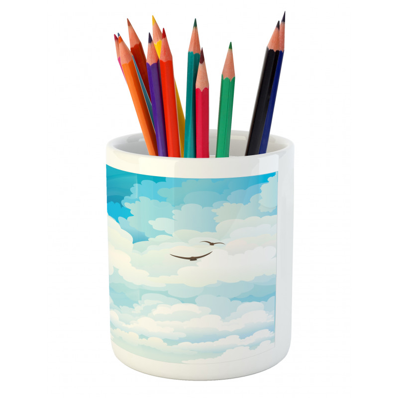 Silhouettes of Birds Pencil Pen Holder