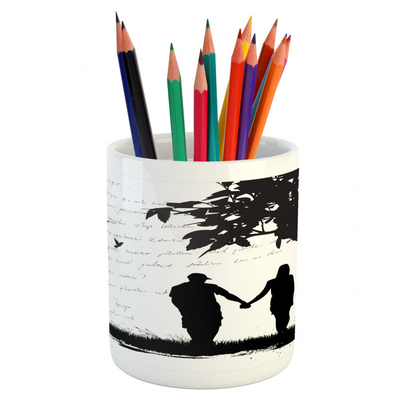 Couple Romance Theme Pencil Pen Holder