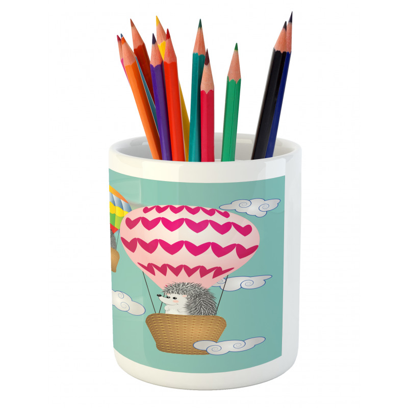 Animals in Balloons Pencil Pen Holder