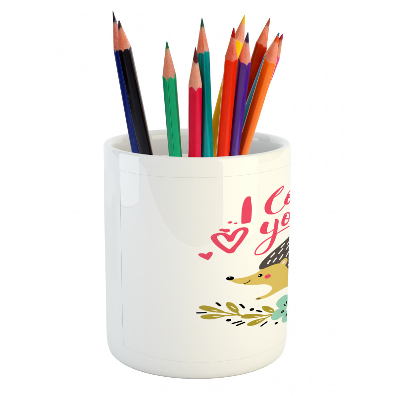 Ink Splatter Words Pencil Pen Holder