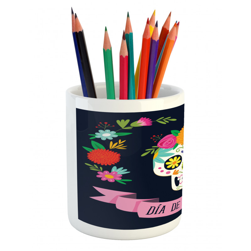 Colorful Wreath Pencil Pen Holder