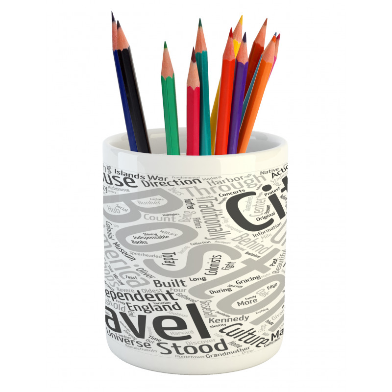 Worldcloud for Tourists Pencil Pen Holder