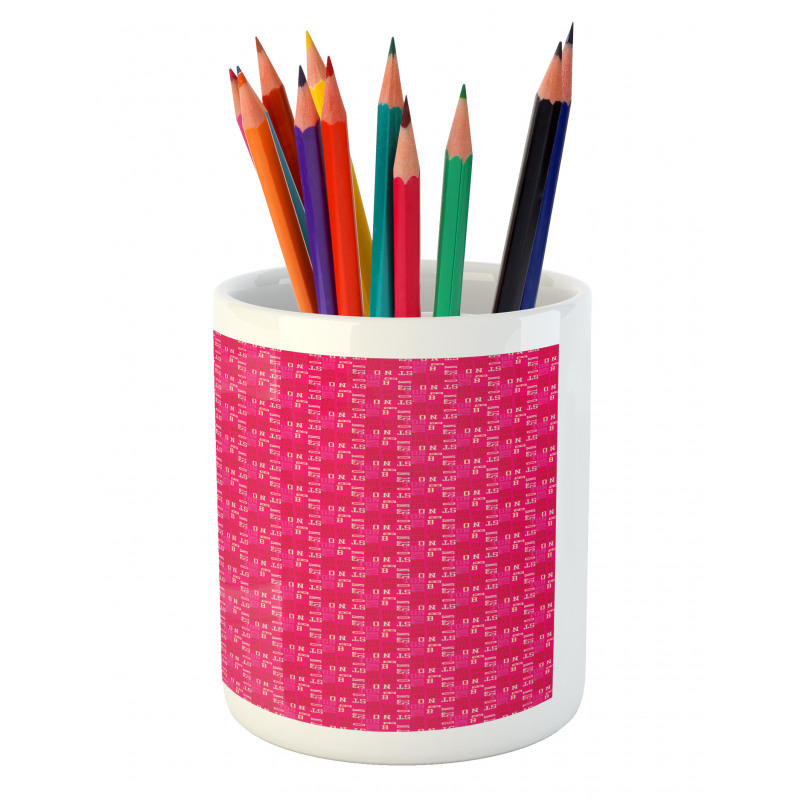 Upside down Letters Pencil Pen Holder