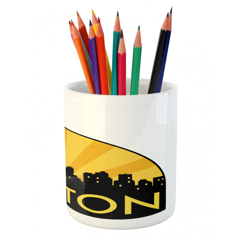 Radial Beamed Sun Effect Pencil Pen Holder