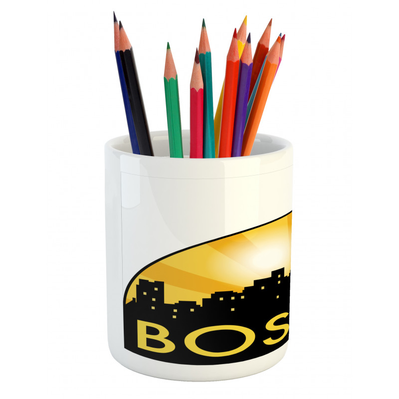 Radial Beamed Sun Effect Pencil Pen Holder