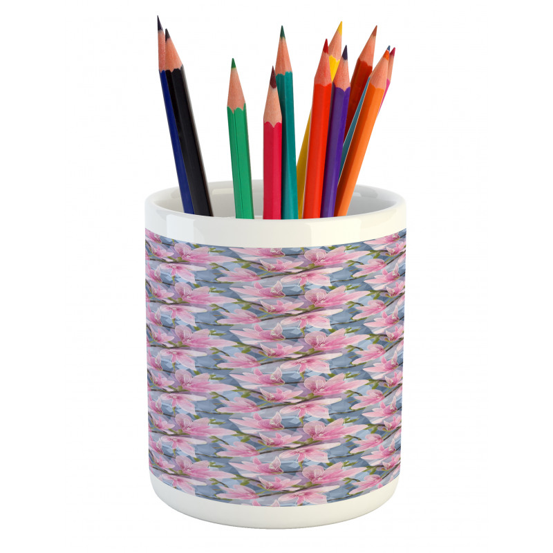 Low Poly Nature Scene Pencil Pen Holder