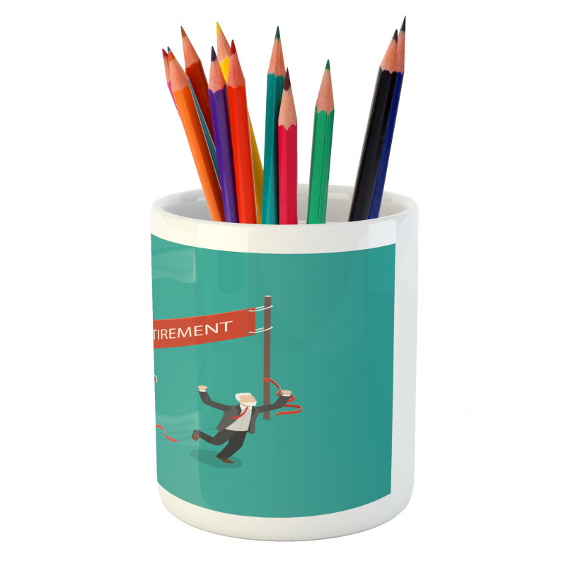 Man Breaks Free Desk Pencil Pen Holder