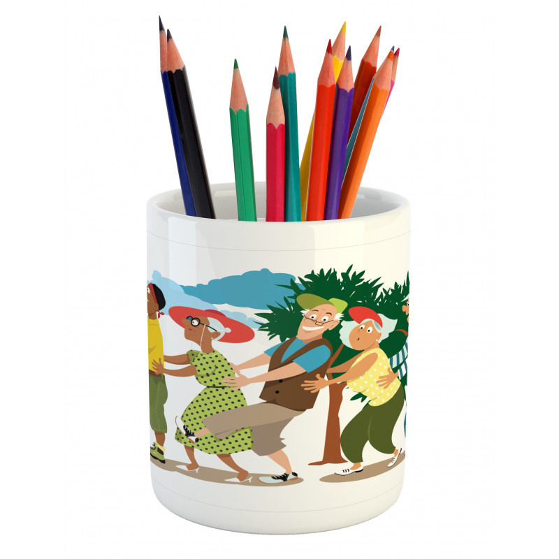 Line Dance Holiday Pencil Pen Holder