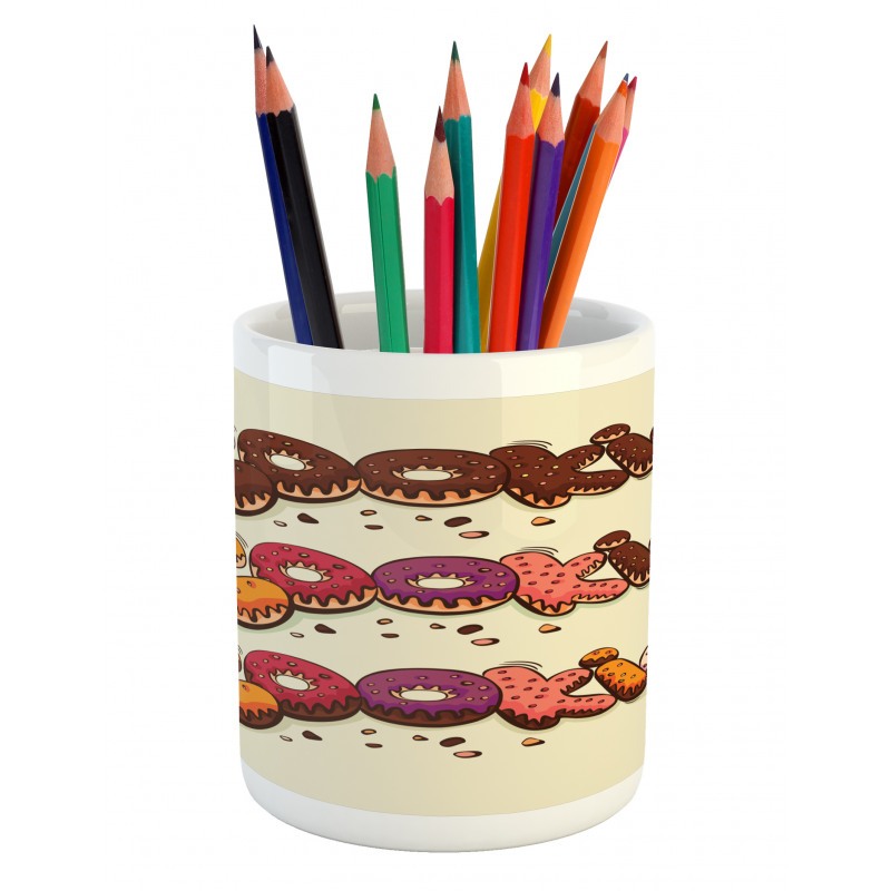 Doodle Style Bakery Theme Pencil Pen Holder