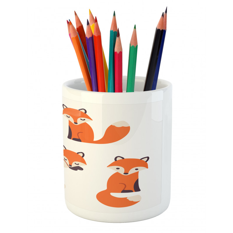 Simple Style Cartoon Animals Pencil Pen Holder