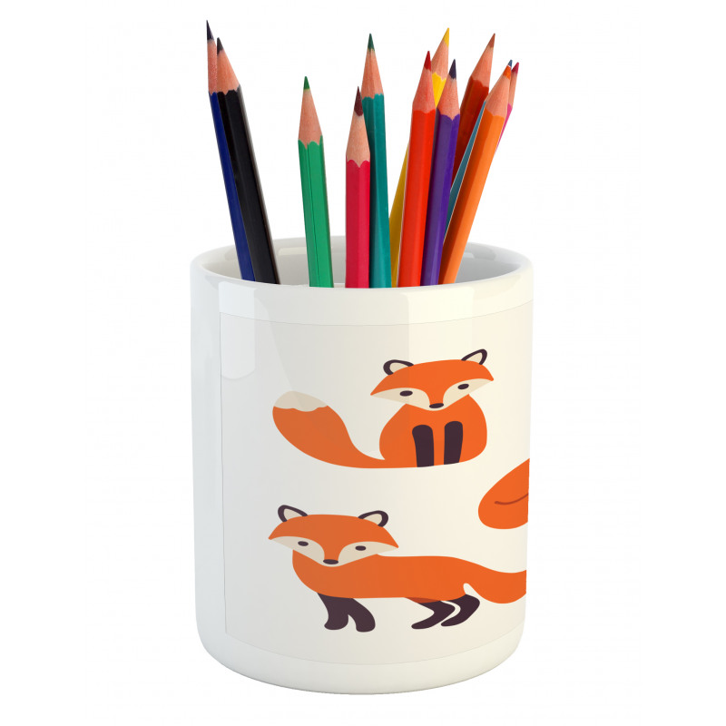 Simple Style Cartoon Animals Pencil Pen Holder