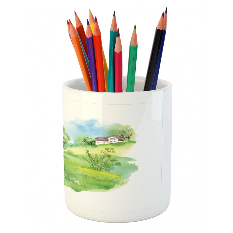 Rural Life in the Nature Pencil Pen Holder