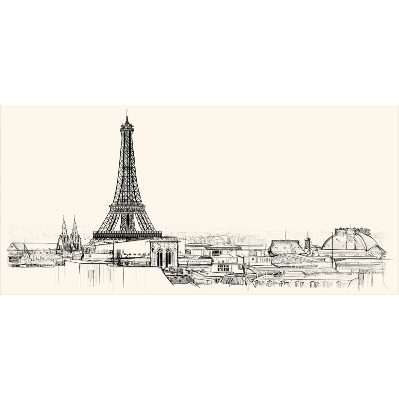 Paris over Roofs House Pencil Pen Holder