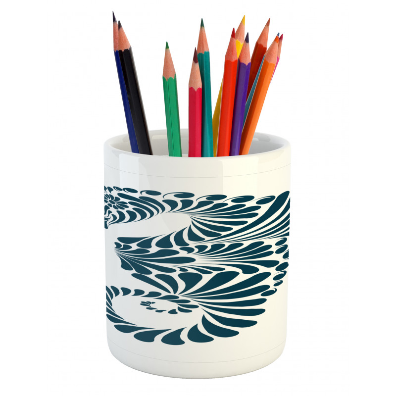 Abstract Curvy Form Pencil Pen Holder