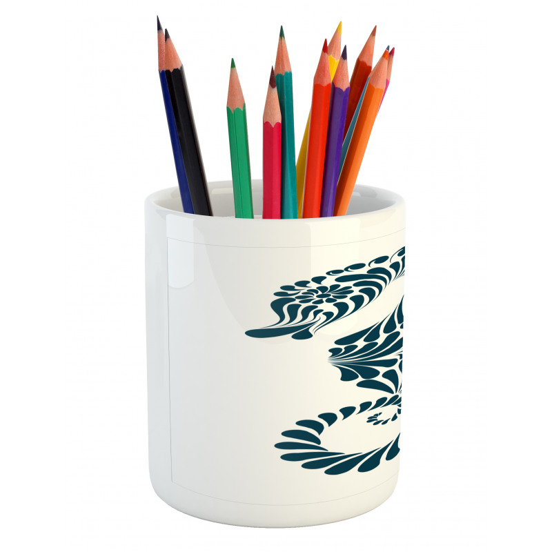 Abstract Curvy Form Pencil Pen Holder