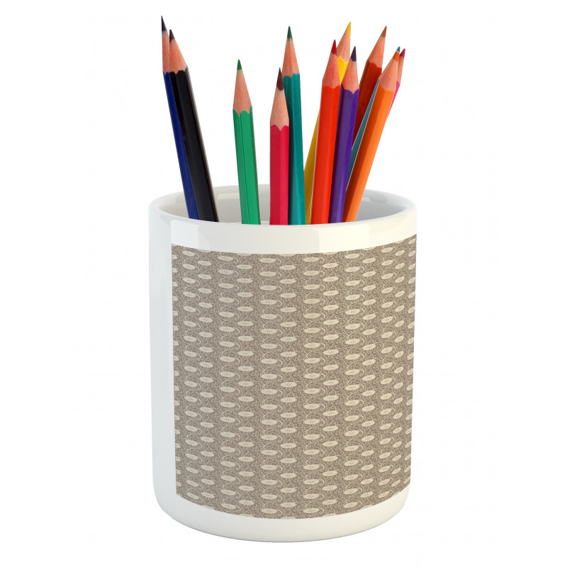 Retro Style Floral Vintage Pencil Pen Holder