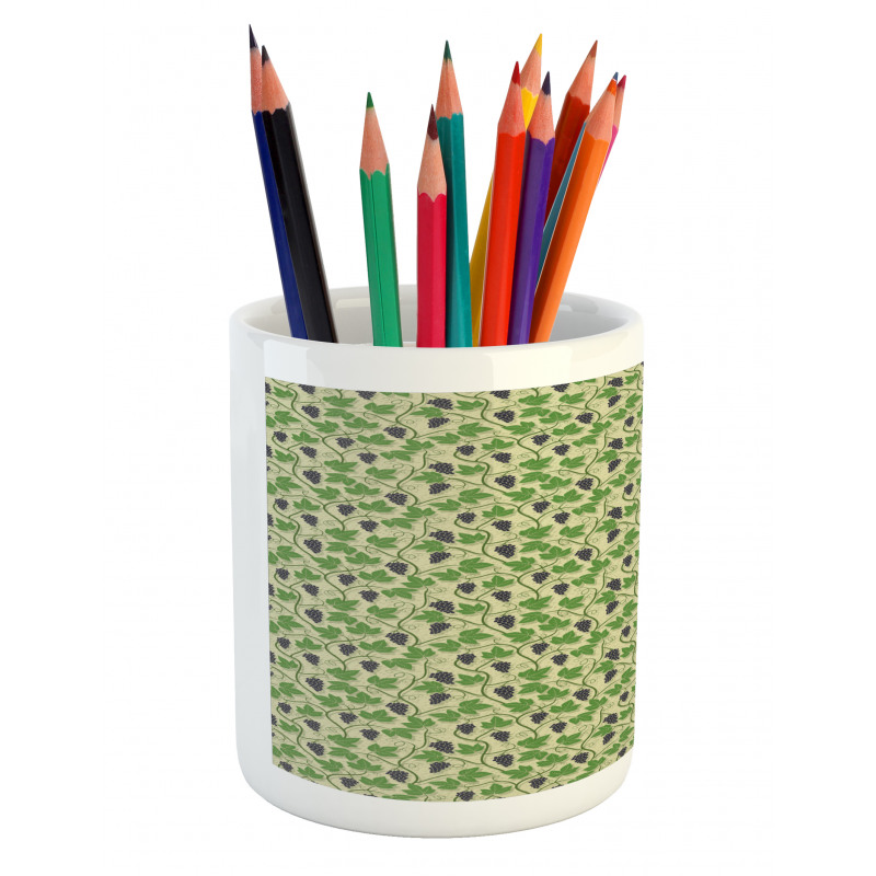 Viticulture Grapevines Pencil Pen Holder