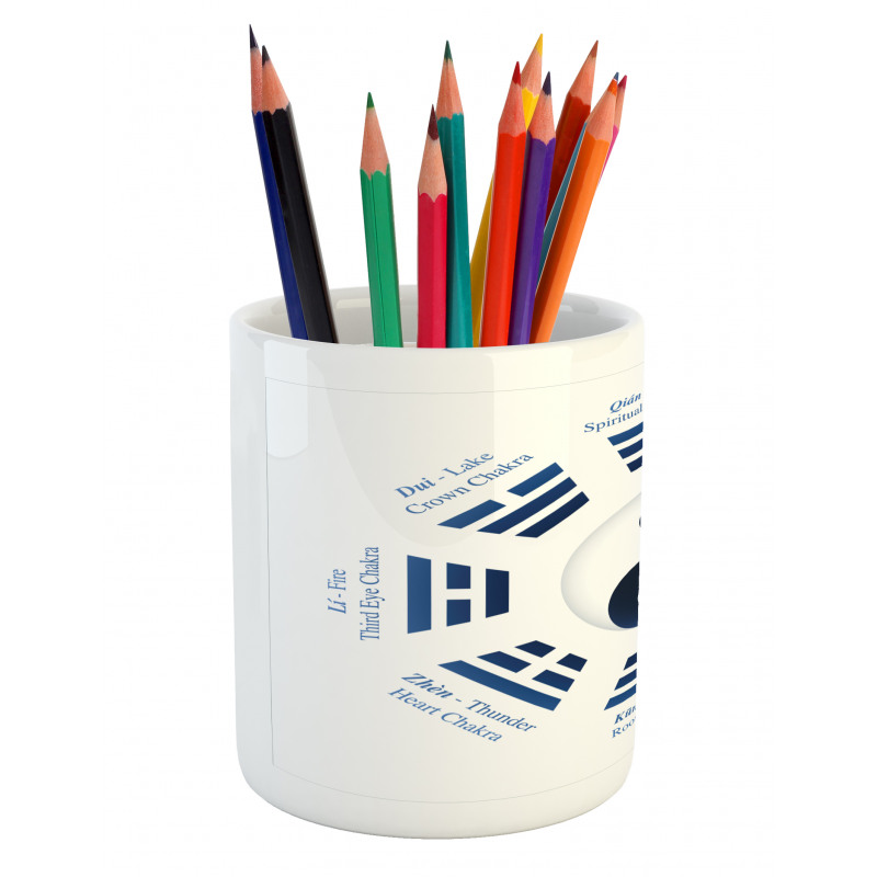 Trigrams I-Ching Names Pencil Pen Holder