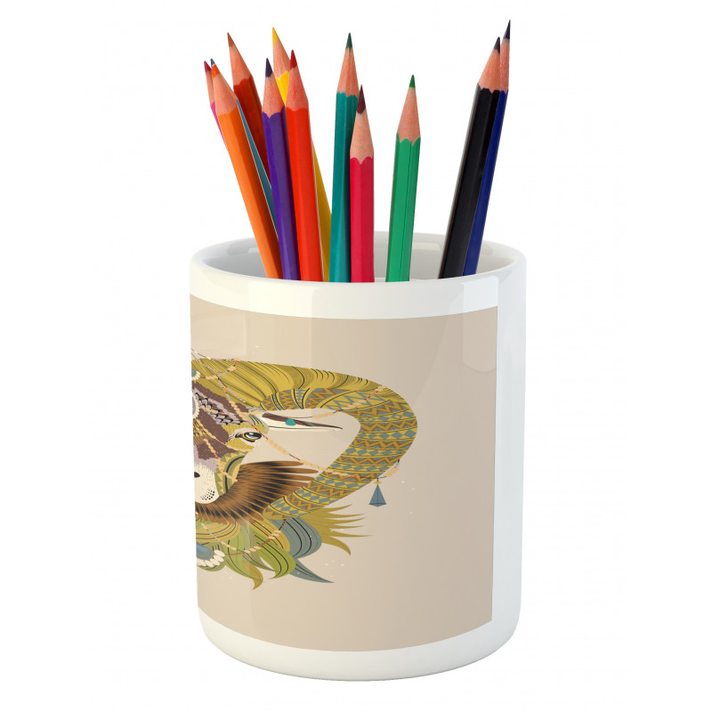 Animal Head Pencil Pen Holder