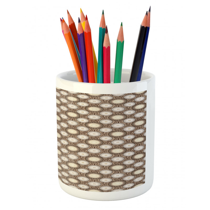 Dahlia Flowers Pencil Pen Holder