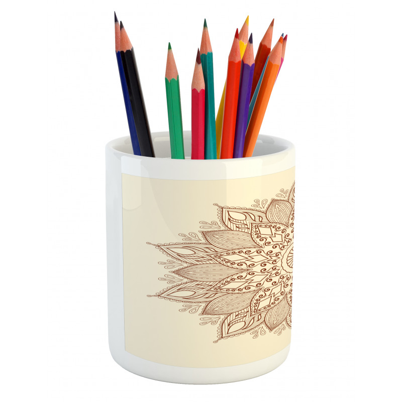 Round Lace Pencil Pen Holder