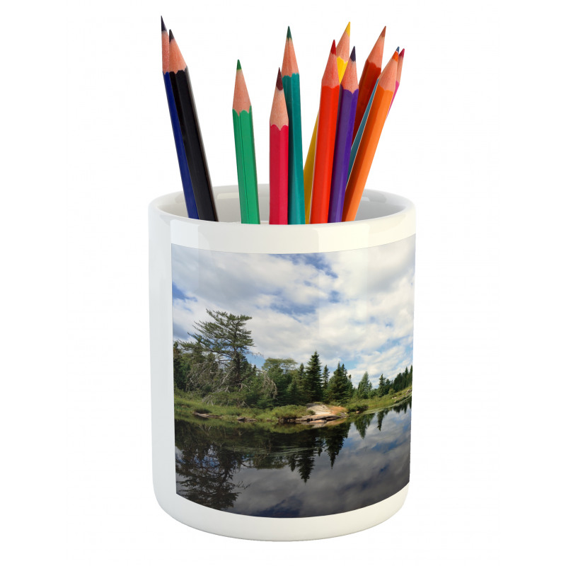 Forest River Scenery Pencil Pen Holder