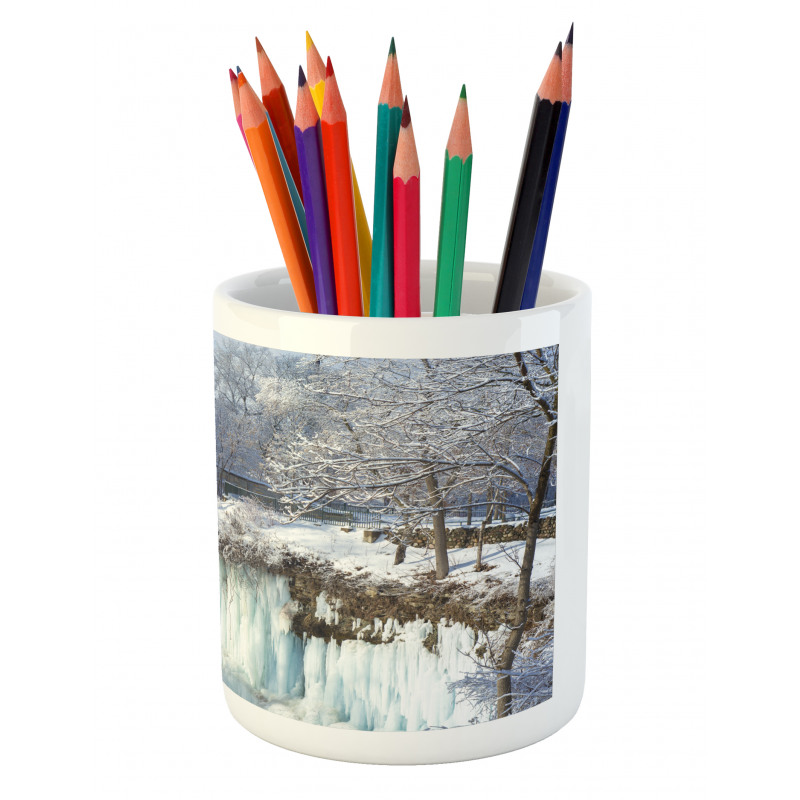 Frozen Minnehaha Fall Pencil Pen Holder