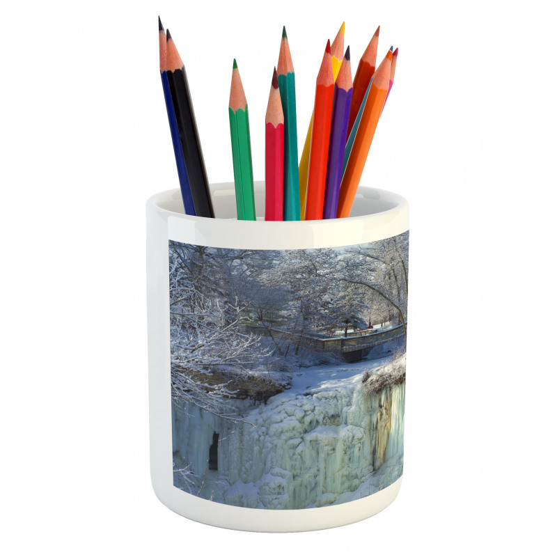 Frozen Minnehaha Fall Pencil Pen Holder