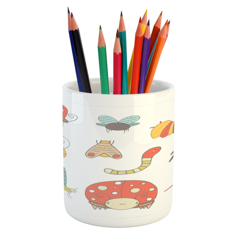 Nursery Doodle Bugs Pencil Pen Holder