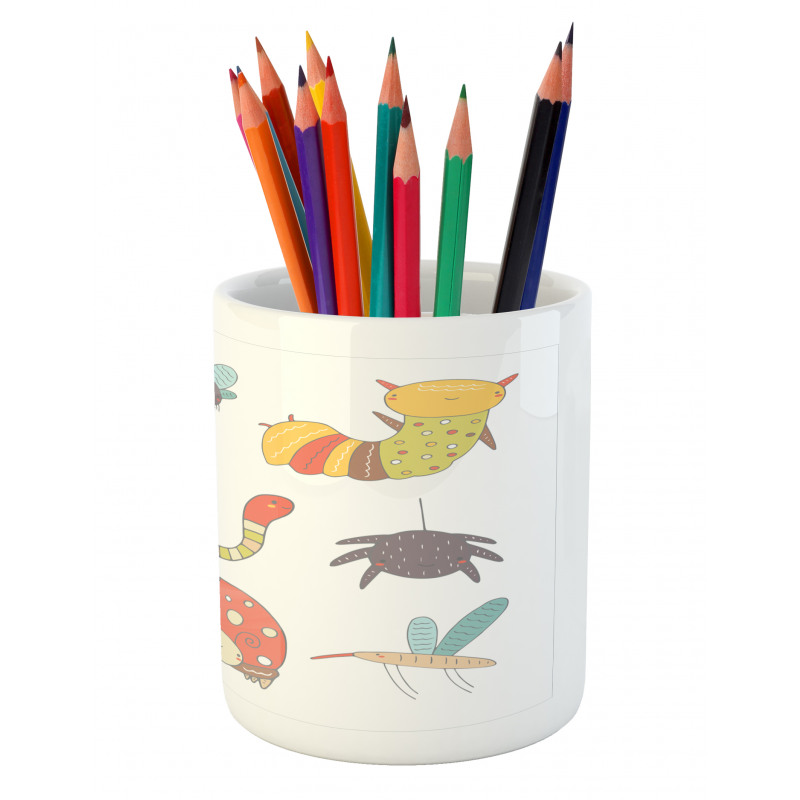 Nursery Doodle Bugs Pencil Pen Holder