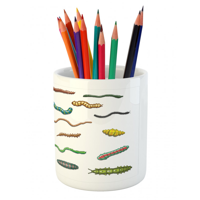 Cartoon Caterpillar Pencil Pen Holder