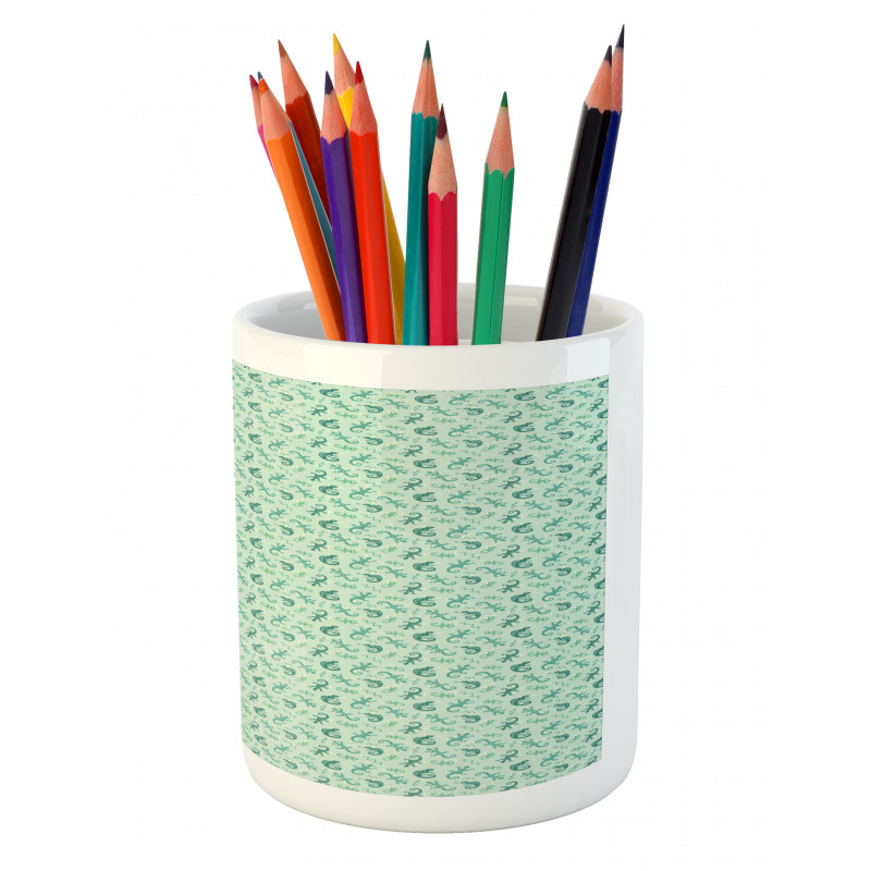 Lizards and Chameleons Pencil Pen Holder