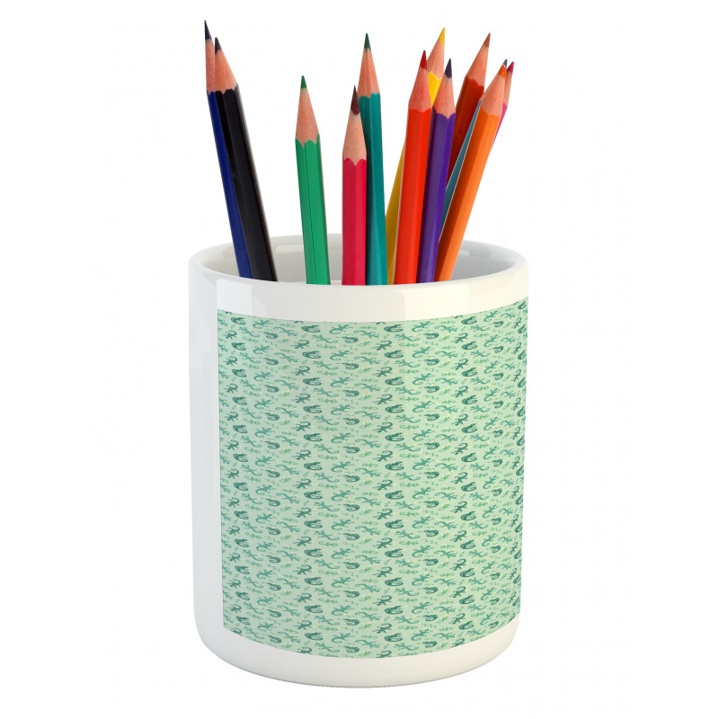 Lizards and Chameleons Pencil Pen Holder