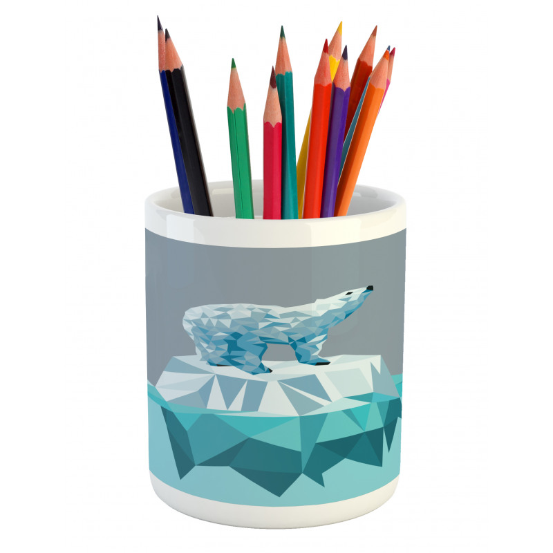 Fractal Bear Iceberg Pencil Pen Holder