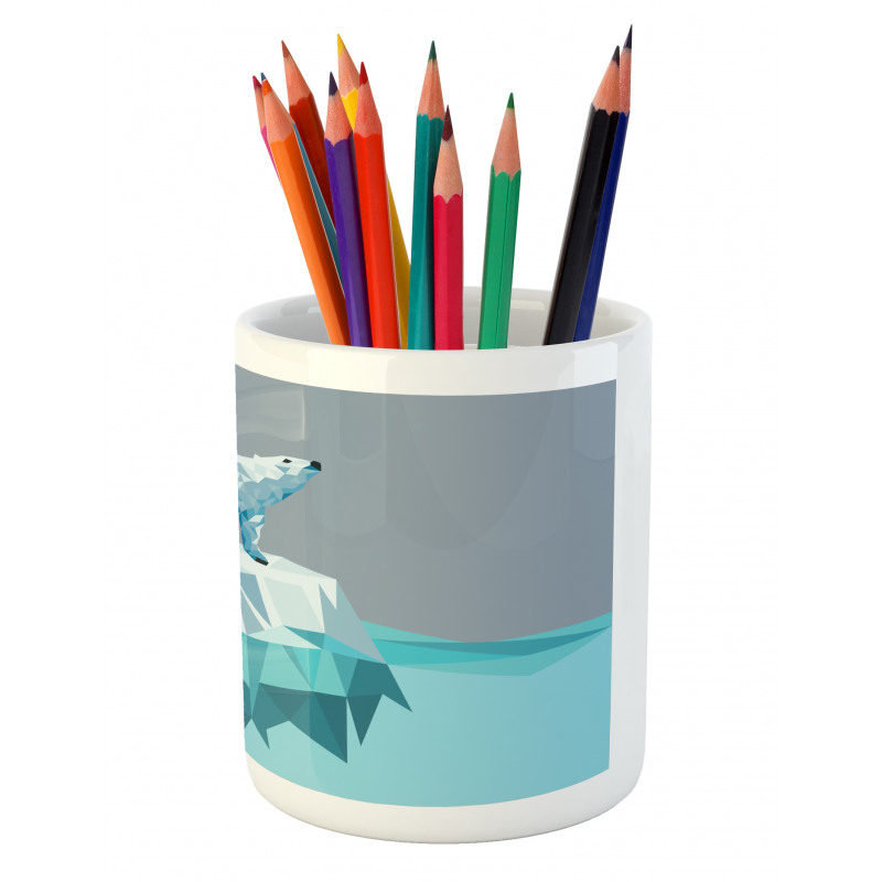 Fractal Bear Iceberg Pencil Pen Holder