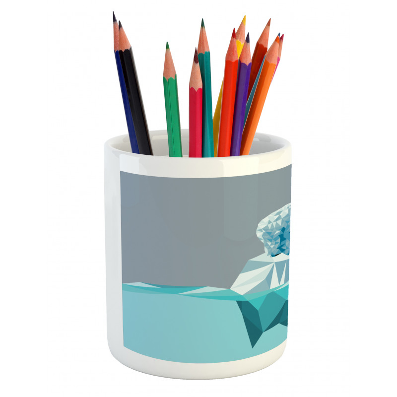 Fractal Bear Iceberg Pencil Pen Holder