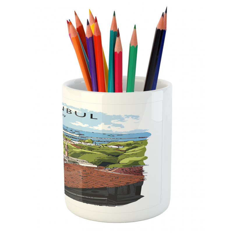 Sea Marmara Harbor Pencil Pen Holder