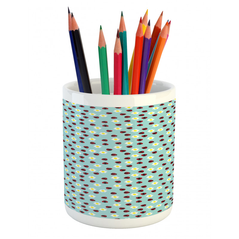 Daisy Blossom Spring Pencil Pen Holder