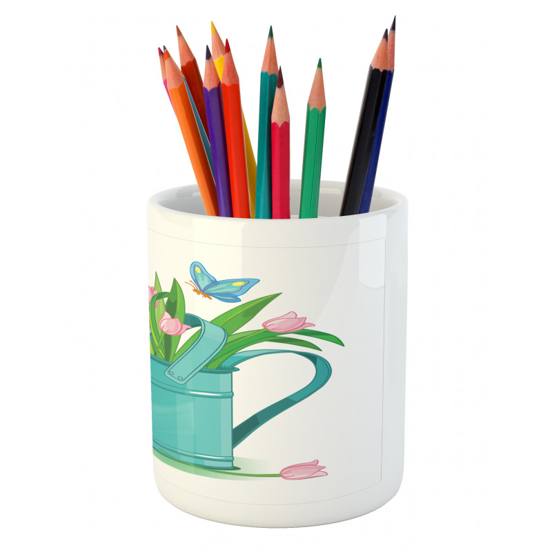 Bouquet of Tulips Garden Pencil Pen Holder