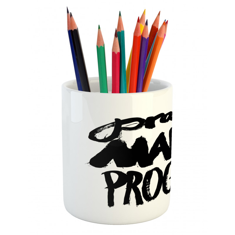 Practice Makes Progress Pencil Pen Holder