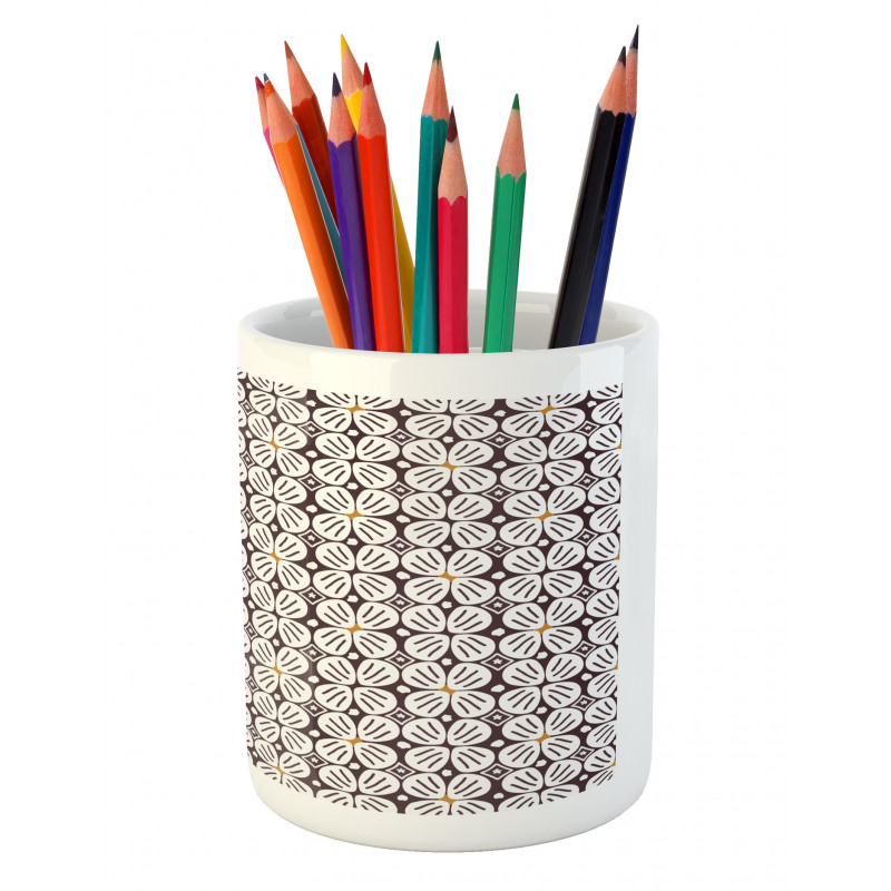 Doodle Jasmine Petals Pencil Pen Holder